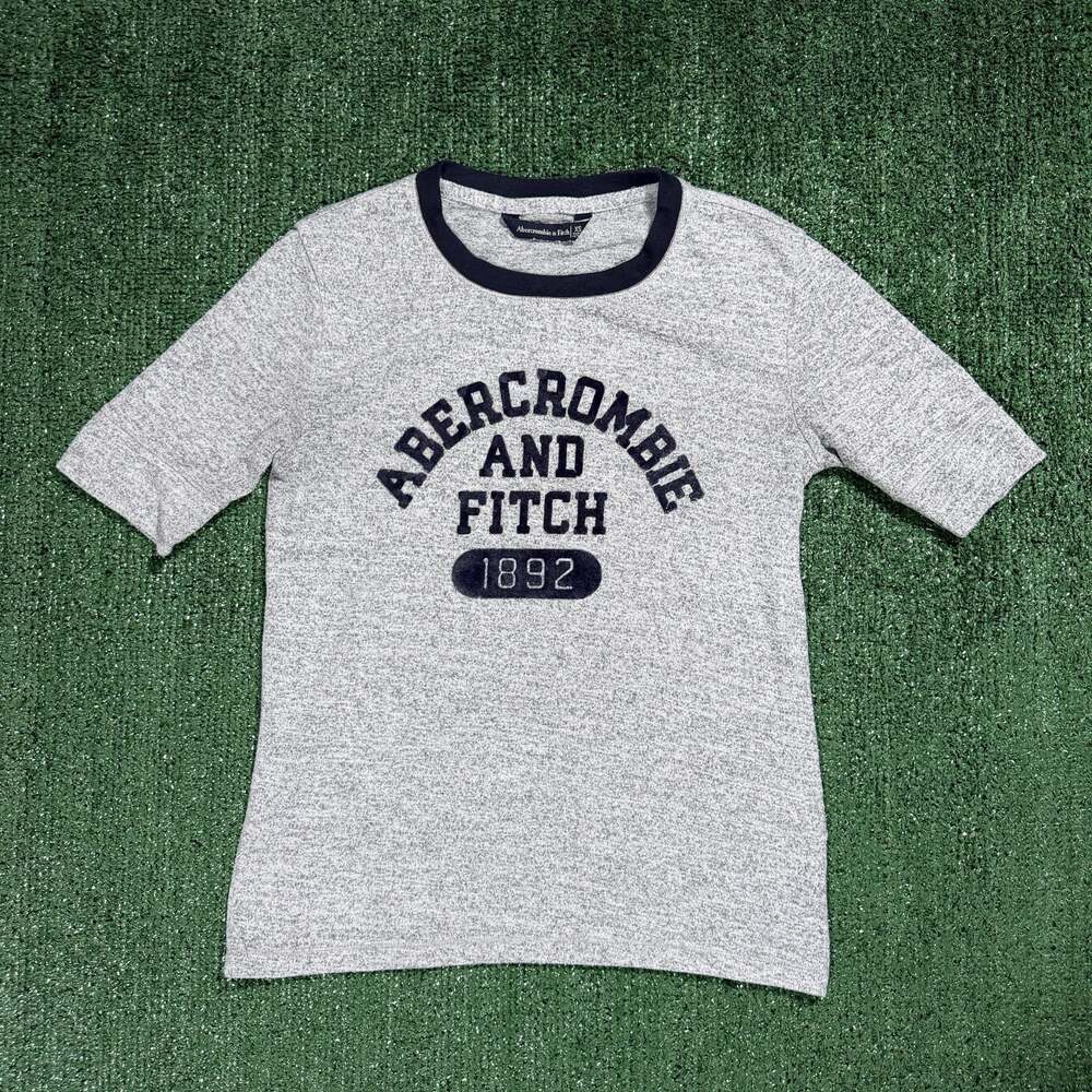Y2K Mens Abercrombie & Fitch Collegiate Style Logo Graphic XS Surf SoCal
